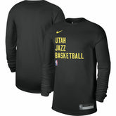 Utah Jazz Unisex 2023/24 Legend On-Court Practice Long Sleeve T-Shirt Black - NBA