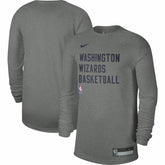 Washington Wizards Unisex 2023/24 Legend On-Court Practice Long Sleeve T-Shirt Heather Gray - NBA