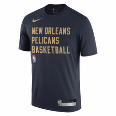 New Orleans Pelicans 2023/24 Sideline Legend Performance Practice T-Shirt Navy - NBA