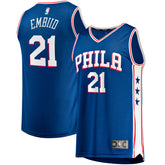 Joel Embiid Philadelphia 76ers Big & Tall Fast Break Player Jersey Royal Icon Edition - NBA