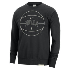 Chicago Bulls 2023/24 Authentic Standard Issue Travel Performance Pullover Sweatshirt Black - NBA