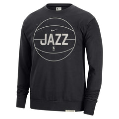 Utah Jazz 2023/24 Authentic Standard Issue Travel Performance Pullover Sweatshirt Black - NBA
