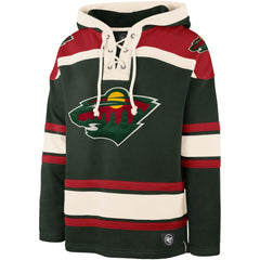 Kirill Kaprizov Minnesota Wild '47 Player Name & Number Lacer Pullover Hoodie - Green - NHL