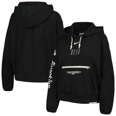 Brooklyn Nets Women's Courtside Standard Issue Performance Pullover Hoodie Black - NBA