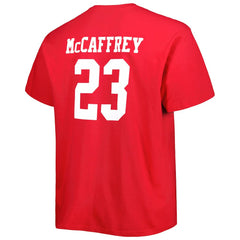 Christian McCaffrey San Francisco 49ers Big & Tall Player Name & Number T-Shirt Scarlet | Fanatics