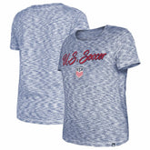 USWNT 5th & Ocean by New Era Women's Active Space Dye Jersey T-Shirt Navy | New Era discount