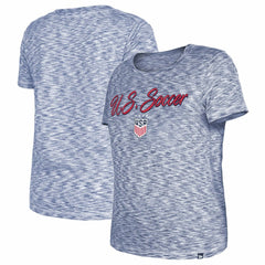 USWNT 5th & Ocean by New Era Women's Active Space Dye Jersey T-Shirt Navy | New Era discount
