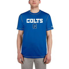 Indianapolis Colts New Era Third Down Puff Print T-Shirt Royal | NFL