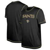 New Orleans Saints New Era Third Down Puff Print T-Shirt Black | NFL