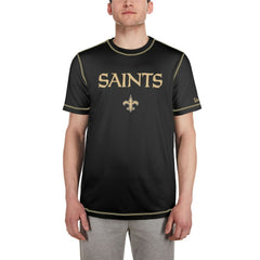 New Orleans Saints New Era Third Down Puff Print T-Shirt Black | NFL