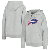 Buffalo Bills New Era Women's Floral Raglan Pullover Hoodie Gray | NFL