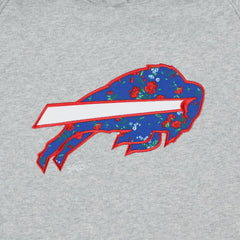 Buffalo Bills New Era Women's Floral Raglan Pullover Hoodie Gray | NFL