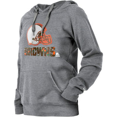 Cleveland Browns New Era Women's Floral Raglan Pullover Hoodie Gray | NFL