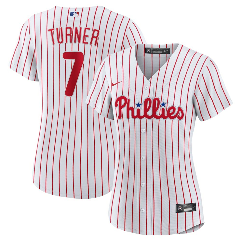 Trea Turner Philadelphia Phillies Nike Women's Home Replica Player Jersey - MLB