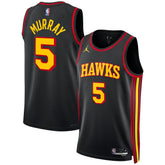 Dejounte Murray Atlanta Hawks Jordan Brand Unisex Swingman Jersey Statement Edition Black - NBA