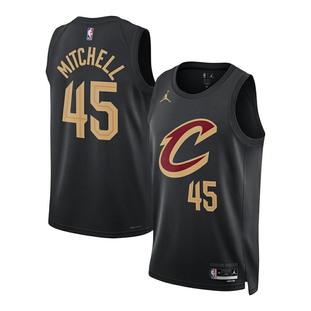 Donovan Mitchell Cleveland Cavaliers Jordan Brand Unisex Swingman Jersey Statement Editi- Black - NBA