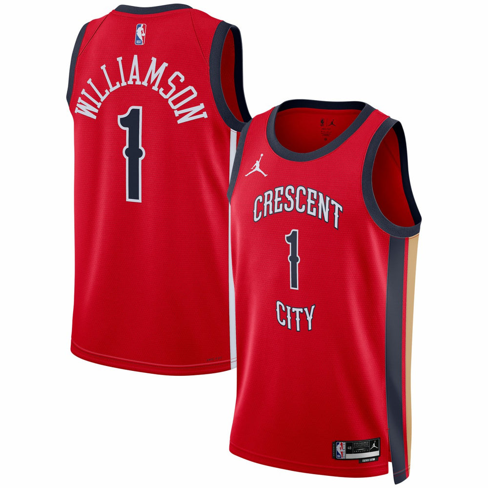 Zion Williamson New Orleans Pelicans Jordan Brand Unisex Swingman Jersey Statement Edition Red - NBA