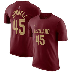 Donovan Mitchell Cleveland Cavaliers Icon 2022/23 Name & Number T-Shirt Burgundy - NBA