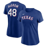 Jacob deGrom Texas Rangers Nike Women's 2023 Name & Number T-Shirt - MLB