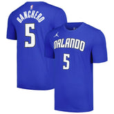 Paolo Banchero Orlando Magic Jordan Brand 2022/23 Statement Edition Name & Number T-Shirt Blue - NBA