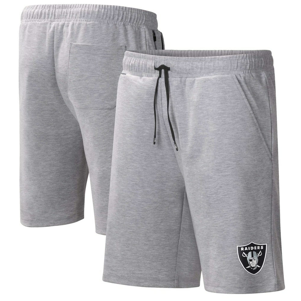 Las Vegas Raiders MSX by Michael Strahan Trainer Shorts Heather Gray | NFL