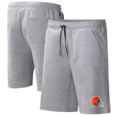 Cleveland Browns MSX by Michael Strahan Trainer Shorts Heather Gray | NFL