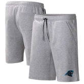 Carolina Panthers MSX by Michael Strahan Trainer Shorts Heather Gray | NFL