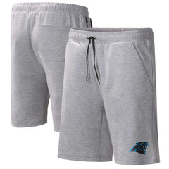 Carolina Panthers MSX by Michael Strahan Trainer Shorts Heather Gray | NFL