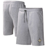 New Orleans Saints MSX by Michael Strahan Trainer Shorts Heather Gray | NFL