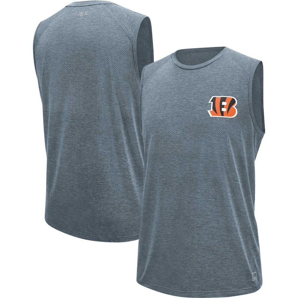 Cincinnati Bengals MSX by Michael Strahan Warm Up Sleeveless T-Shirt Gray | NFL