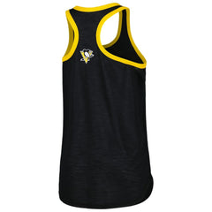 Pittsburgh Penguins G-III 4Her by Carl Banks Women's First Base Racerback Scoop Neck Tank Top - Black - NHL