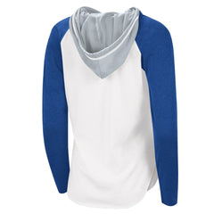 Tampa Bay Lightning G-III 4Her by Carl Banks Women's MVP Raglan Lightweight Hooded T-Shirt - White/Blue - NHL