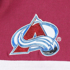 Colorado Avalanche Tommy Hilfiger Walter Lace-Up Long Sleeve Top - Burgundy - NHL