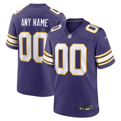 Minnesota Vikings Classic Custom Game Jersey Purple | Nike for Sale