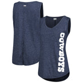 Dallas Cowboys Women's Cades Cape Omni-Wick Tri-Blend Tank Top Navy | Columbia