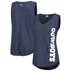 Dallas Cowboys Women's Cades Cape Omni-Wick Tri-Blend Tank Top Navy | Columbia