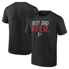 Atlanta Falcons Best Dad Ever Team T-Shirt Black | NFL