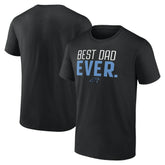 Carolina Panthers Best Dad Ever Team T-Shirt Black | NFL