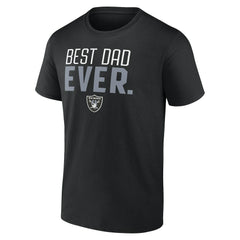 Las Vegas Raiders Best Dad Ever Team T-Shirt Black | NFL