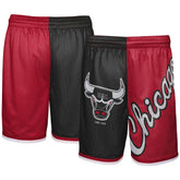 Chicago Bulls Youth Hardwood Classics Big Face 5.0 Shorts Black/Red - NBA