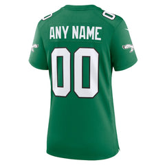 Philadelphia Eagles Women's Alternate Custom Game Jersey Kelly Green | Nike for Sale