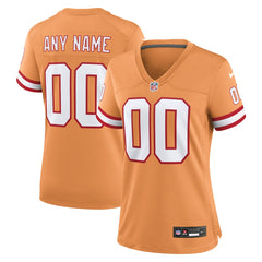 Tampa Bay Buccaneers Women's Custom Throwback Game Jersey Orange | Nike for Sale