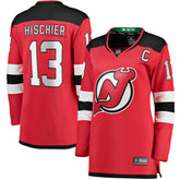 Nico Hischier New Jersey Devils Fanatics Women's Captain Patch Home Breakaway Jersey - Red - NHL