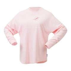 Miami Dolphins Women's Millennial Spirit Jersey T-Shirt Pink | Fanatics