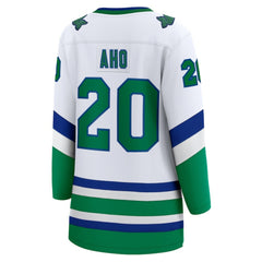 Sebastian Aho Carolina Hurricanes Fanatics Women's Throwback Breakaway Jersey - White - NHL