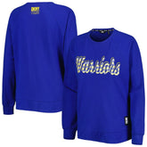 Golden State Warriors DKNY Sport Women's Regina Raglan Pullover Sweatshirt Royal - NBA