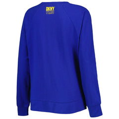 Golden State Warriors DKNY Sport Women's Regina Raglan Pullover Sweatshirt Royal - NBA