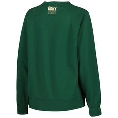 Milwaukee Bucks DKNY Sport Women's Regina Raglan Pullover Sweatshirt Hunter Green - NBA
