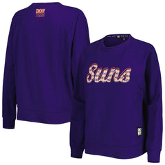 Phoenix Suns DKNY Sport Women's Regina Raglan Pullover Sweatshirt Purple - NBA