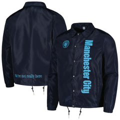 Manchester City Coaches Full-Snap Jacket Navy - FIFA World CUP